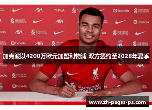 加克波以4200万欧元加盟利物浦 双方签约至2028年夏季
